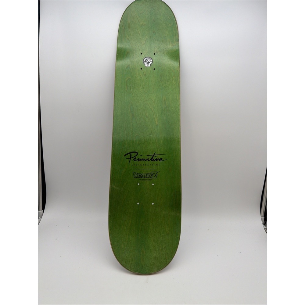 Primitive Skateboarding x Dragon Ball Z Nuevo Script green skateboard deck